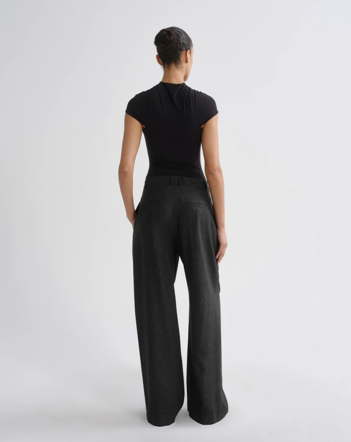 Sathia Trouser, Charcoal Heather
