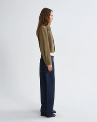 Nahla Cropped Suede Jacket, Canopy