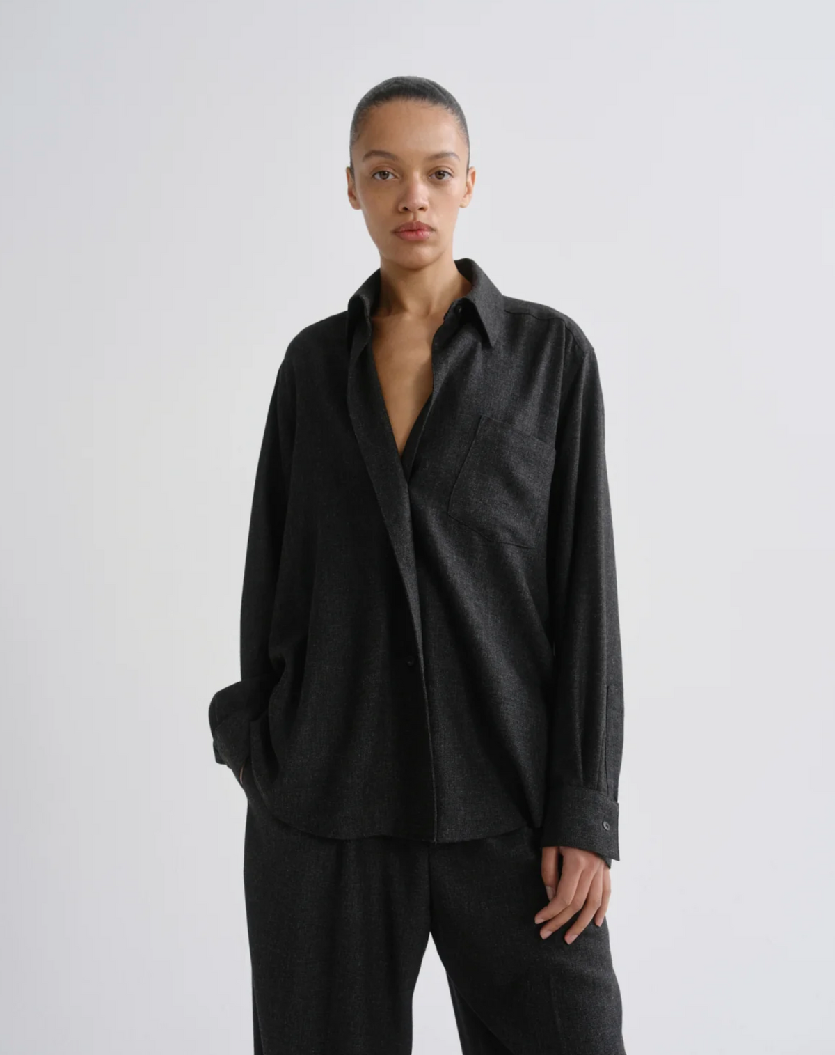 Aris Shirt, Charcoal Heather