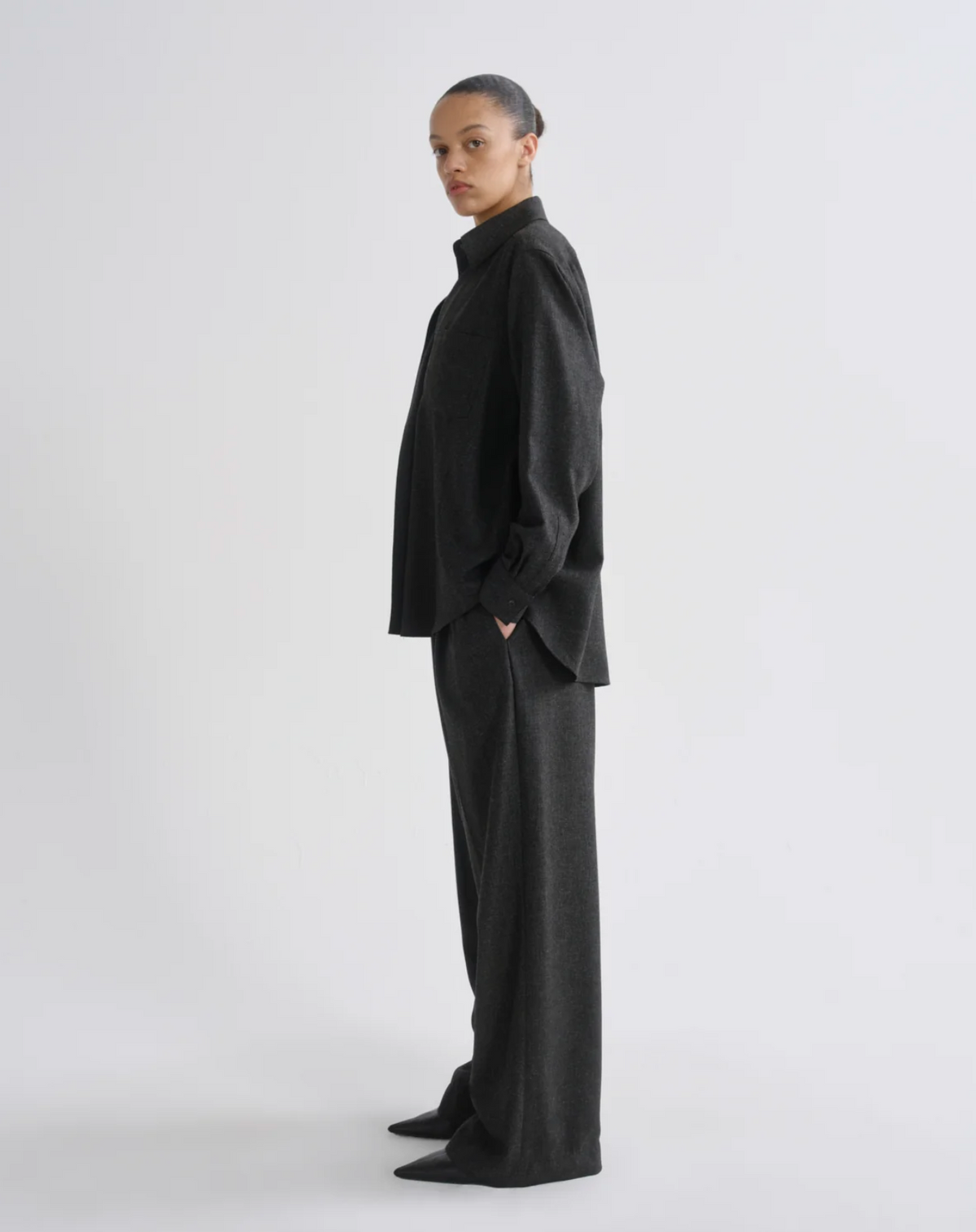 Aris Shirt, Charcoal Heather