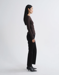 Delphi Slim Top, Ganache