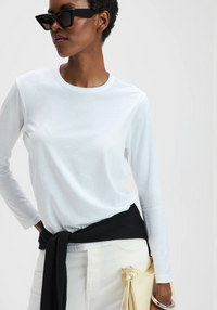 The Long Sleeve Perfect Tee, White