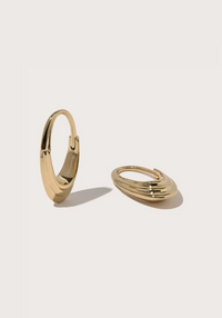 Roscida Ridged Hoops