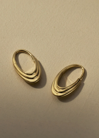 Roscida Ridged Hoops
