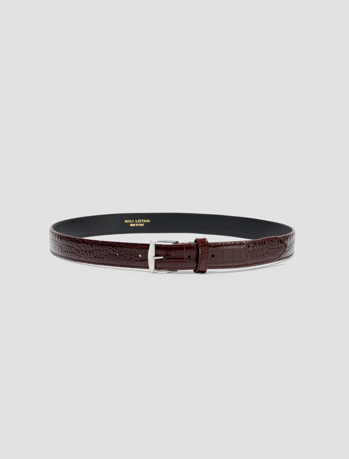 Sloane Belt, Burgundy Silver