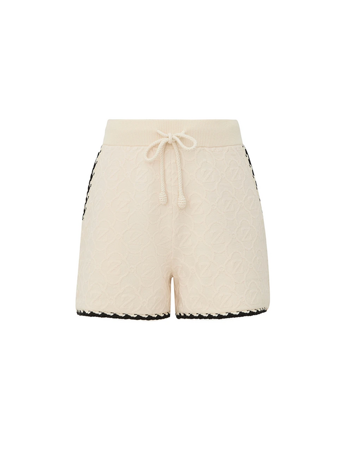 Fairlight Jacquard Short, Cream/Black