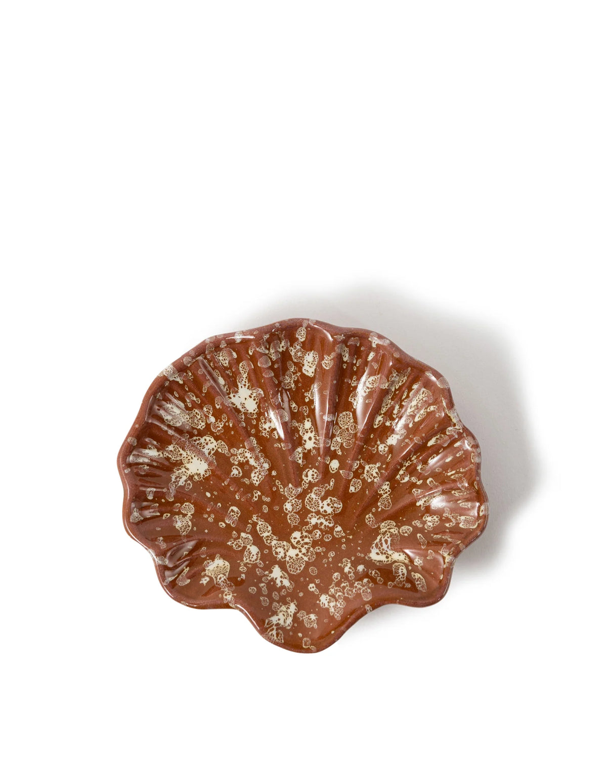 Splatter Coquillage Dish, Terracotta