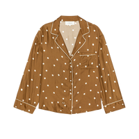 The Monogram Pajama Top, Copper Dot