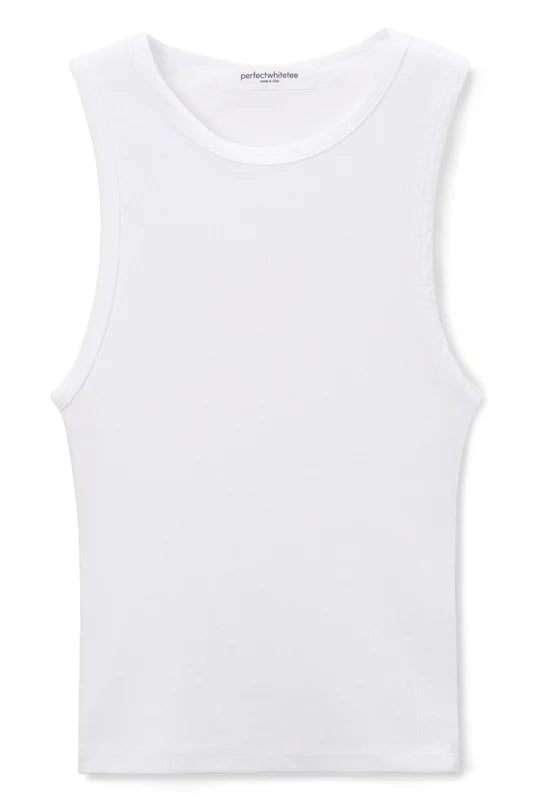 Gigi Rib Tank, White