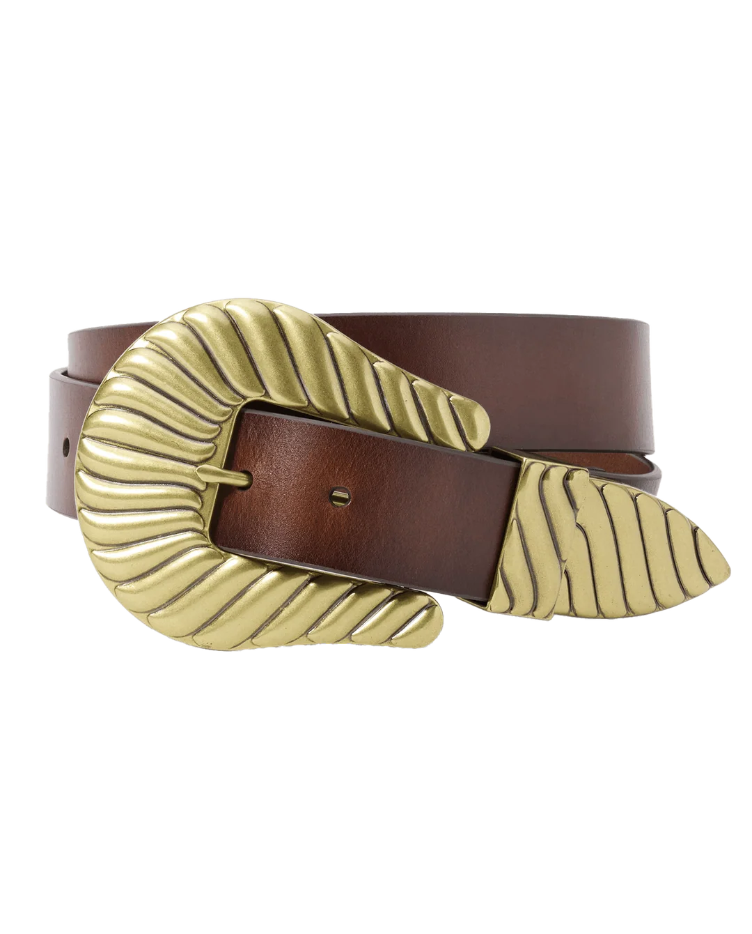 Stetson The Big Buckle Belt, Cognac Brass