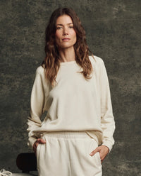 The Fleece Rookie Sweatshirt, Washed White