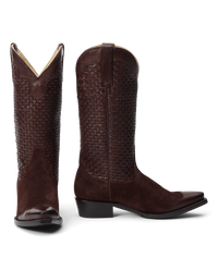 Stetson The Basket Weave Cowboy Boot, Oxblood