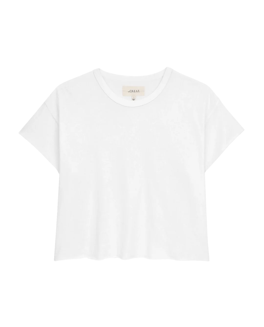 The Crop Tee, True White