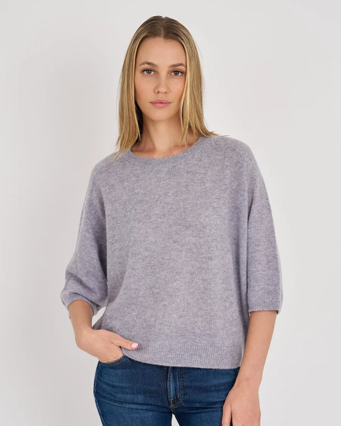 Millie Short Sleeve Tee, Heather Grey