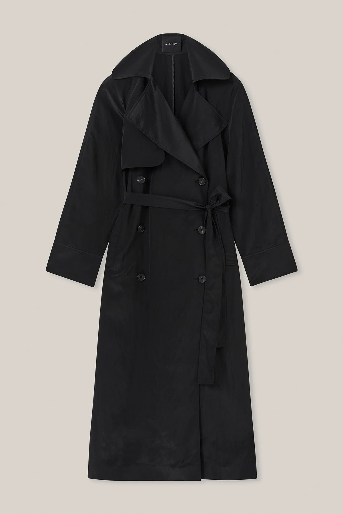 A. Emery Coat Ives Trench, Black Soho-Boutique