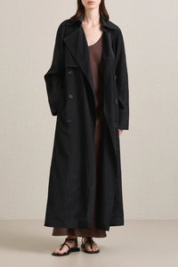 A. Emery Coat Ives Trench, Black Soho-Boutique