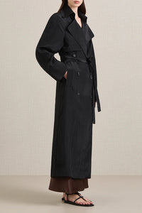 A. Emery Coat Ives Trench, Black Soho-Boutique