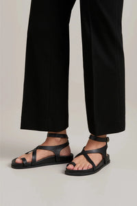 A. Emery Sandal Jalen Slim Sandal, Black Soho-Boutique