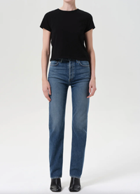 AGOLDE Denim 90's Pinch Waist Long, Overcast Soho-Boutique