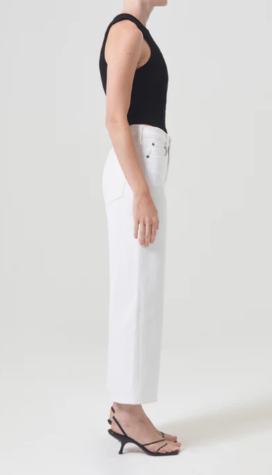 AGOLDE Denim Harper Crop, Sour Cream Soho-Boutique