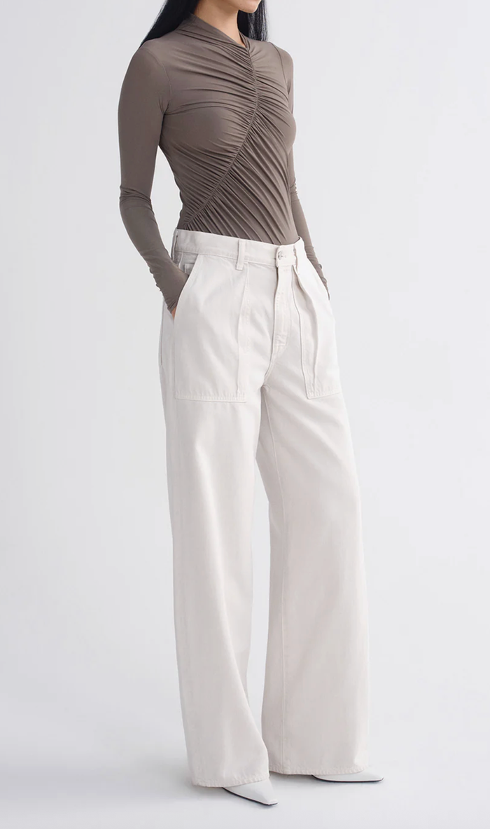 AGOLDE Denim Low Curve Utility Jean, Bone Soho-Boutique