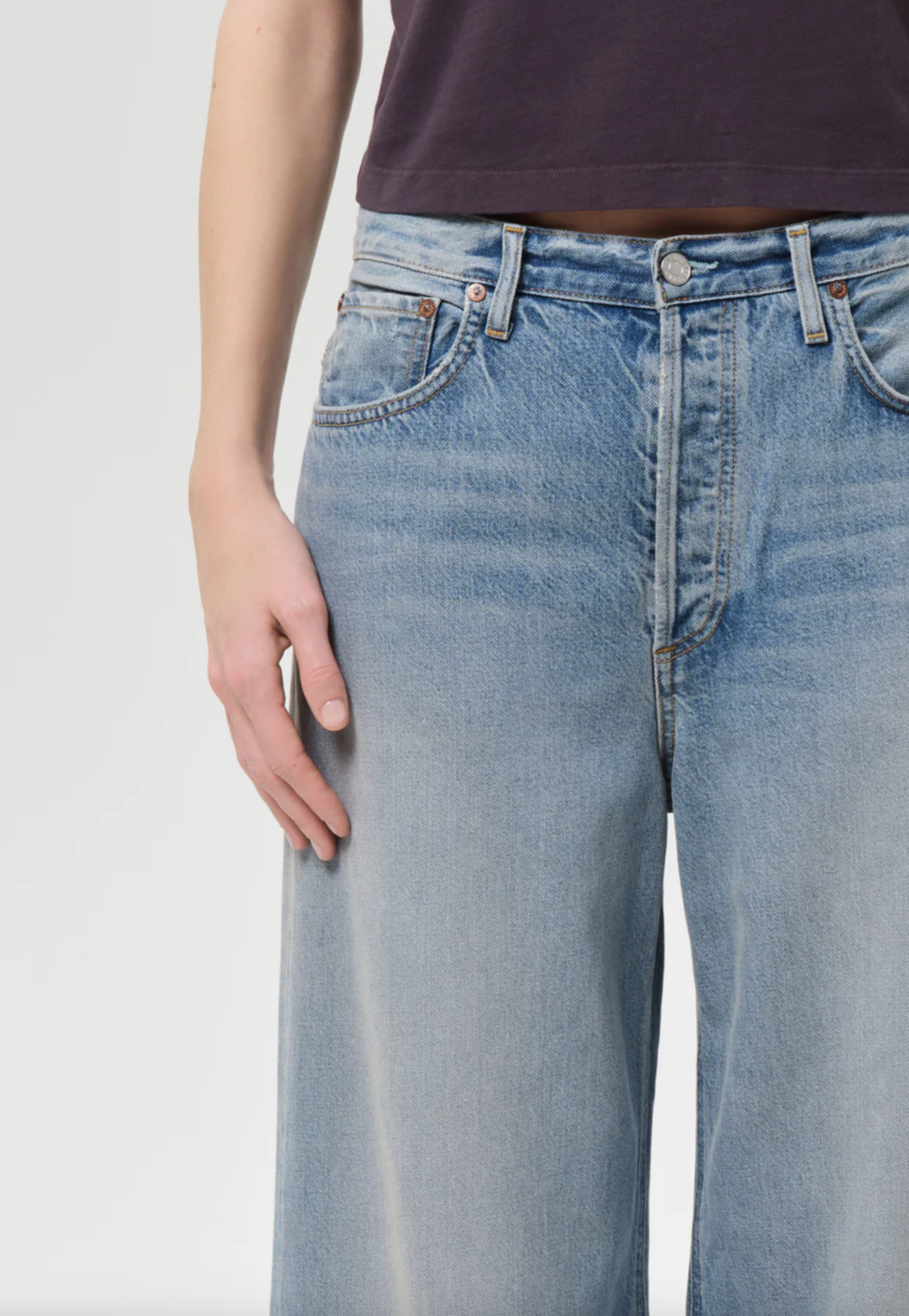 AGOLDE Denim Low Slung Baggy, Reset Soho-Boutique