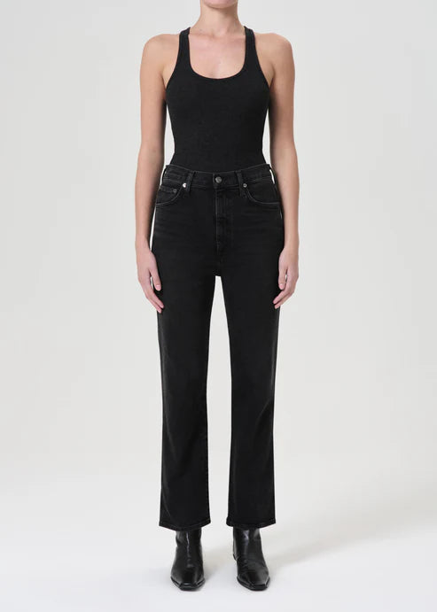 AGOLDE Denim Pinch Waist Kick Flare, Panoramic Soho-Boutique