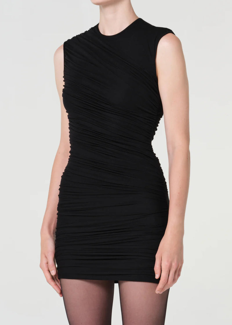 AGOLDE Dress Ester Twist Dress, Black Soho-Boutique