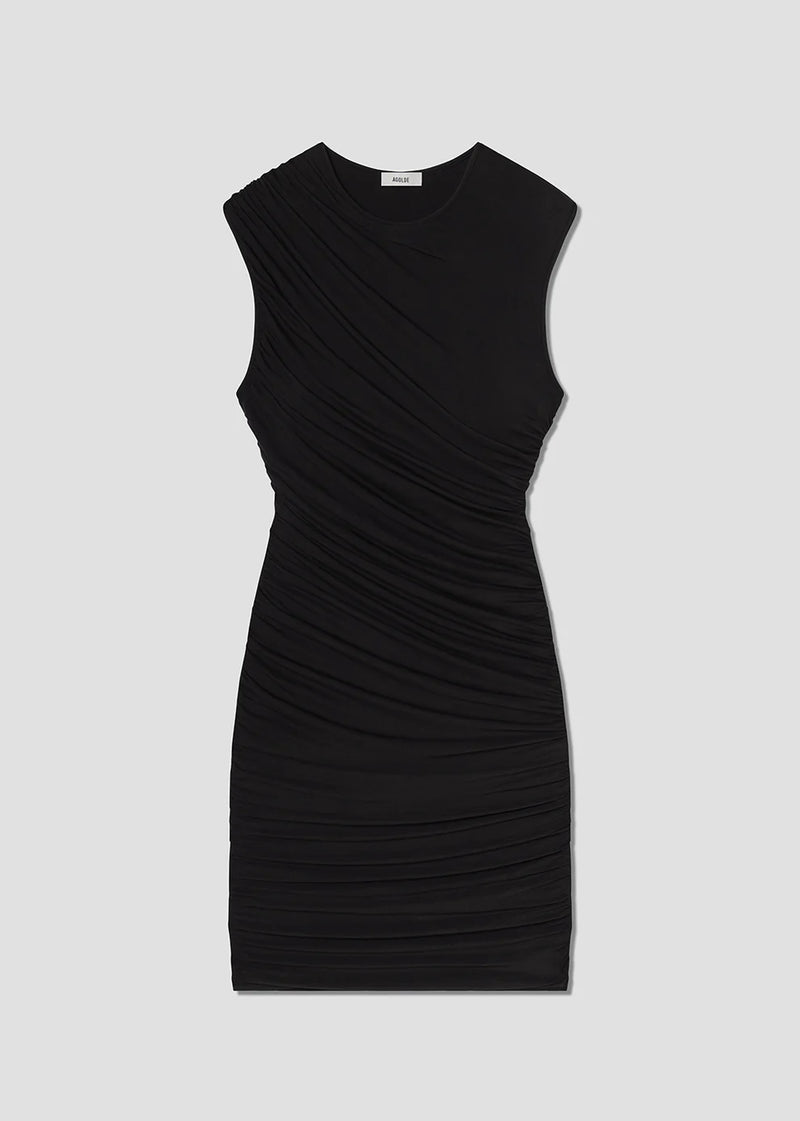 AGOLDE Dress Ester Twist Dress, Black Soho-Boutique