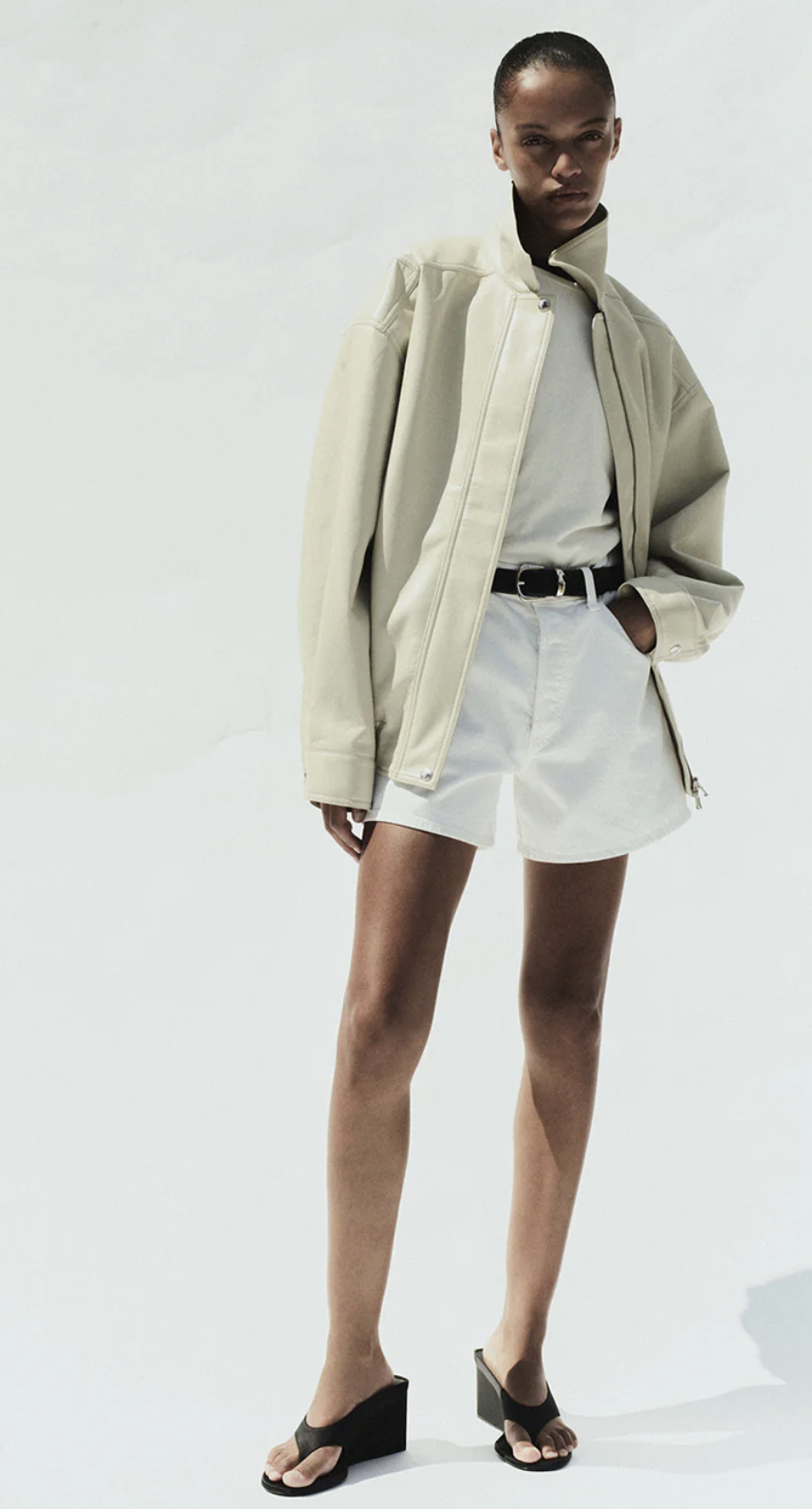 AGOLDE Shorts Leith Short, Marshmallow Soho-Boutique