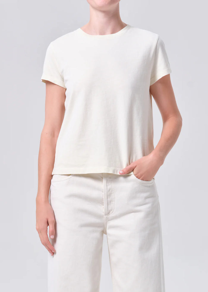 AGOLDE T-Shirt Long Line Adine Tee, Blonde Soho-Boutique