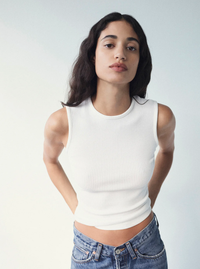 AGOLDE tank Binx Tank, White Soho-Boutique