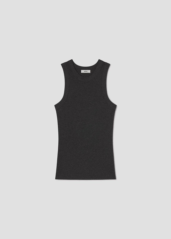 AGOLDE Tank Leigh Tank, Charcoal Heather Soho-Boutique