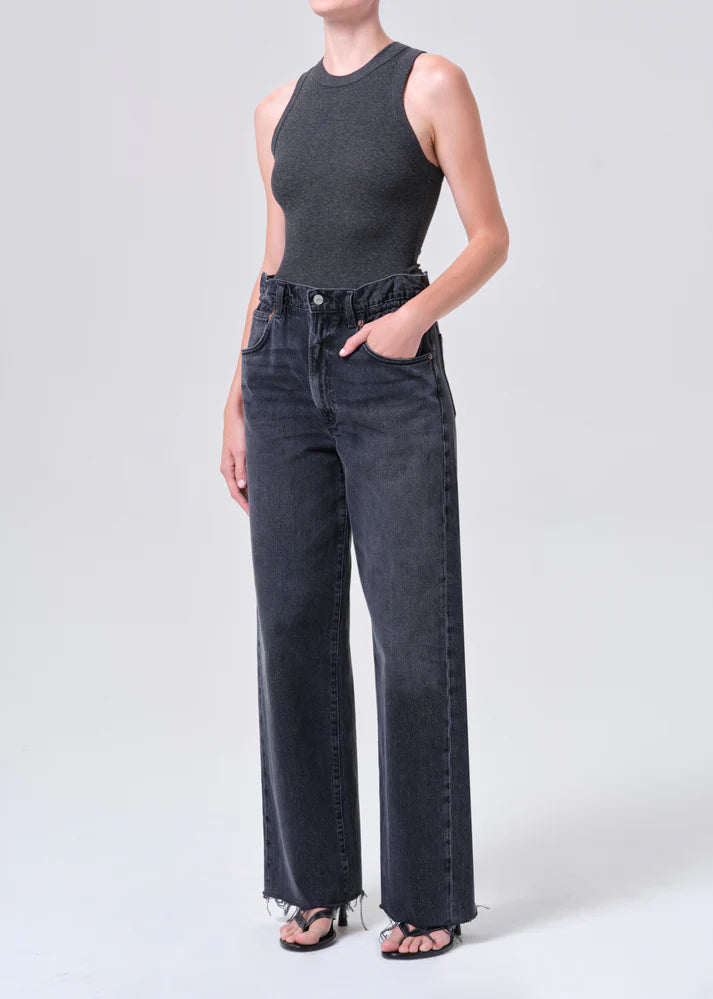 AGOLDE Tank Leigh Tank, Charcoal Heather Soho-Boutique