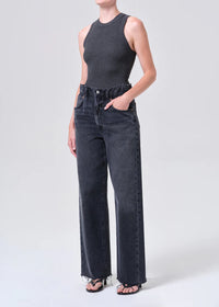 AGOLDE Tank Leigh Tank, Charcoal Heather Soho-Boutique