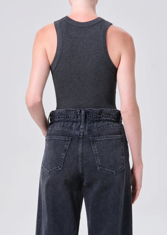 AGOLDE Tank Leigh Tank, Charcoal Heather Soho-Boutique