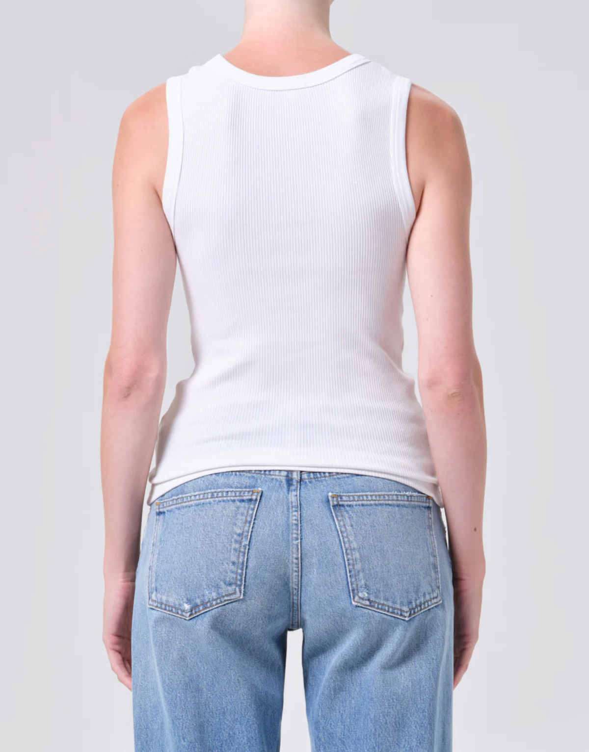 AGOLDE tank Poppy Tank, White Soho-Boutique