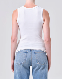 AGOLDE tank Poppy Tank, White Soho-Boutique