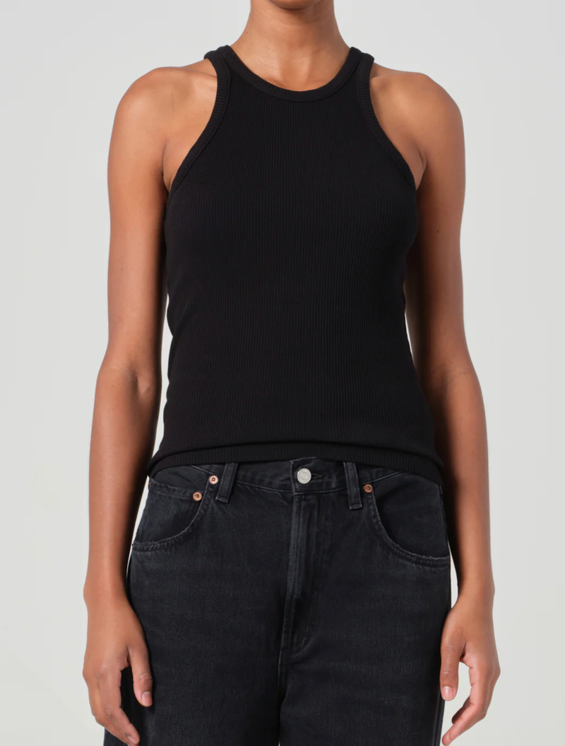 AGOLDE tank Rayne Tank, Black Soho-Boutique