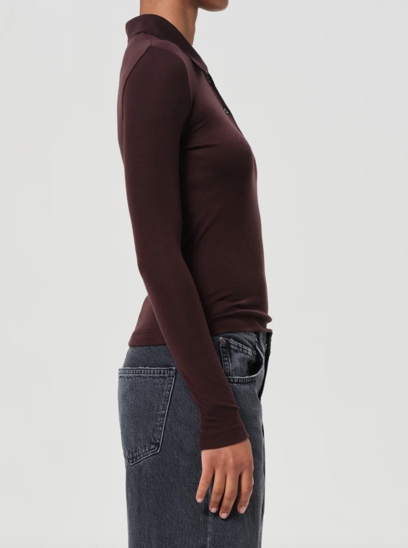 AGOLDE Top Amos Polo, Root Soho-Boutique