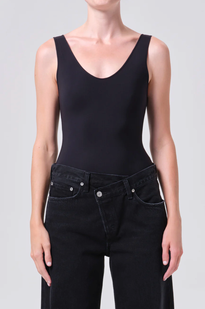 AGOLDE Top Tora Bodysuit, Black Soho-Boutique