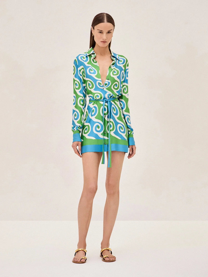 ALEXIS Cann Tunic, Swirl Print Soho-Boutique