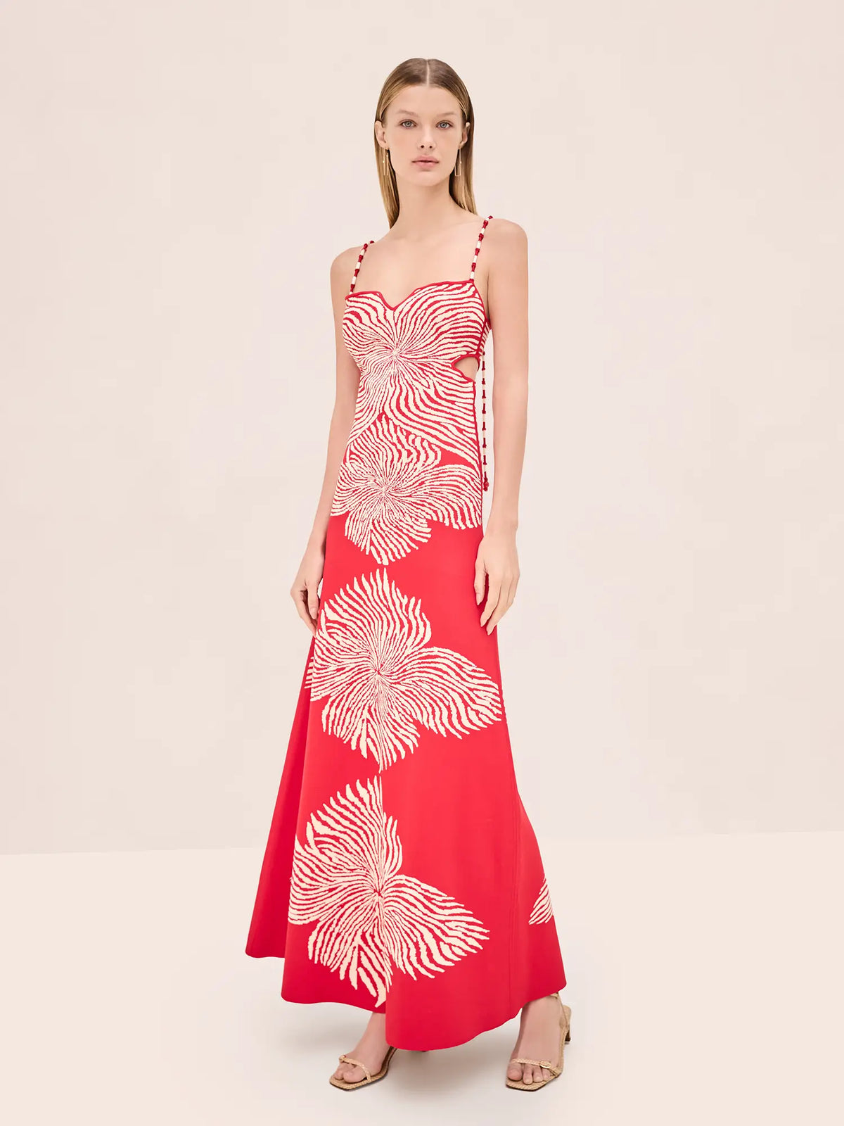 ALEXIS Dress Rayana Midi Dress, Red Bloom Soho-Boutique