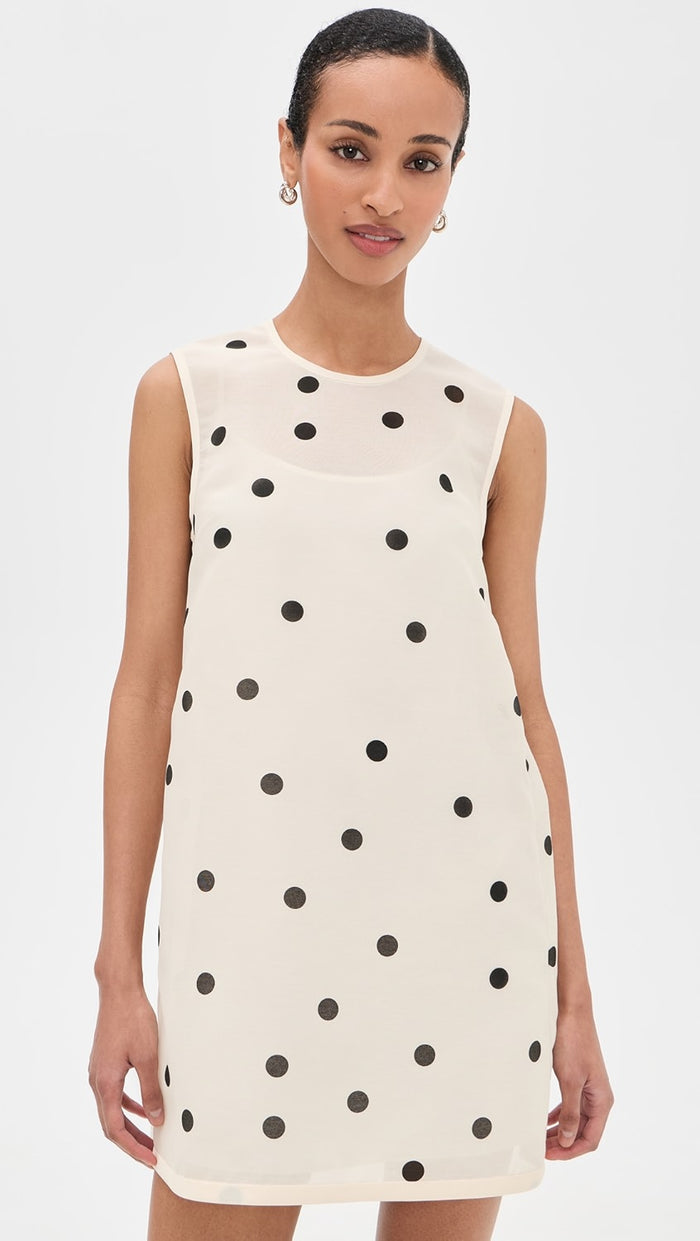 alexis black and white dress Parma Polka Dot Midi Dress