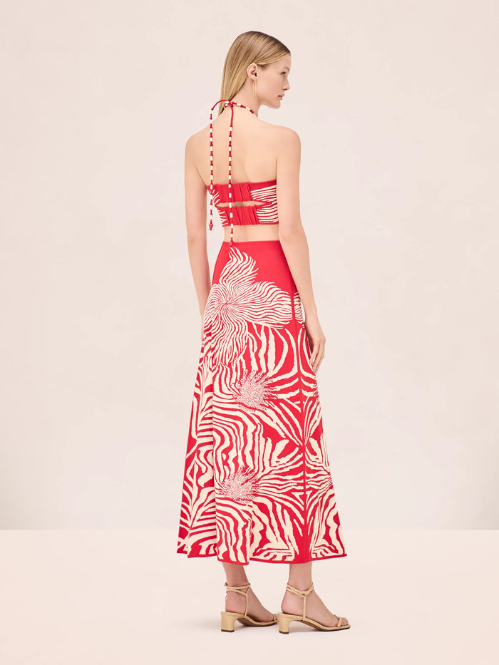 ALEXIS Skirt Jazlyn Skirt, Red Bloom Soho-Boutique