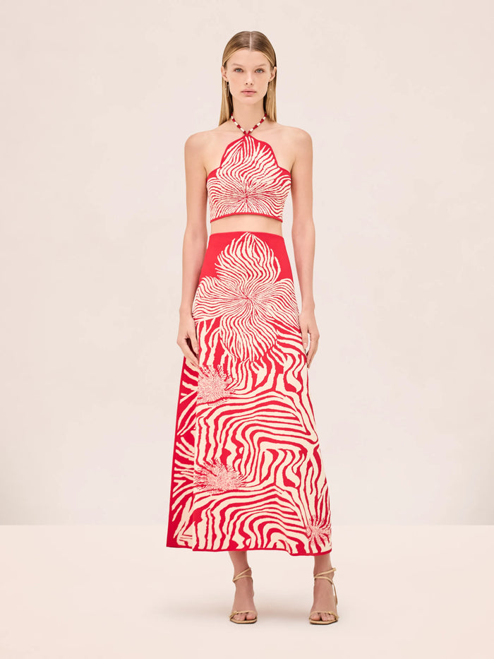 ALEXIS Skirt Jazlyn Skirt, Red Bloom Soho-Boutique