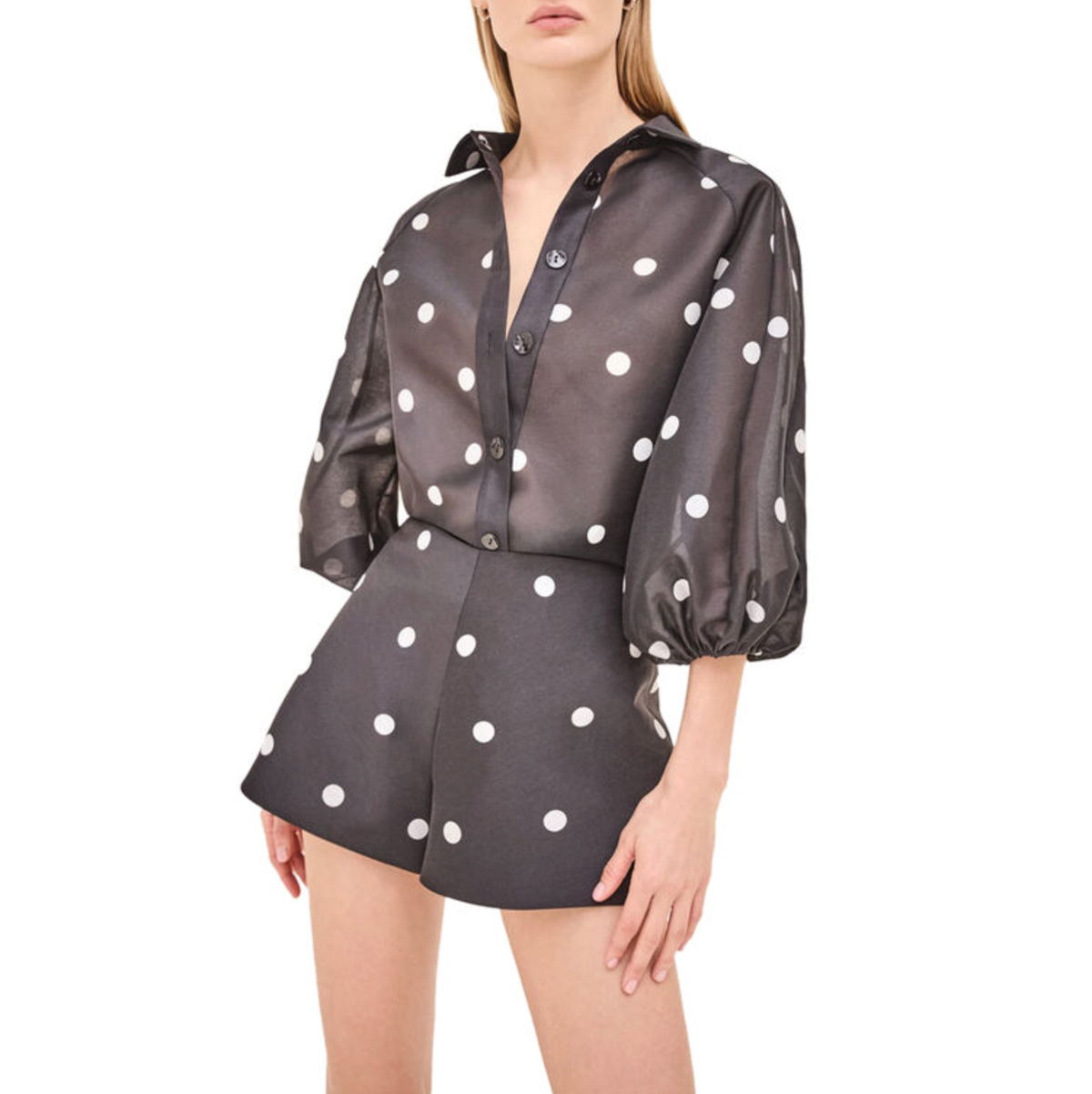 ALEXIS Top Cambridge Top, Black White Soho-Boutique