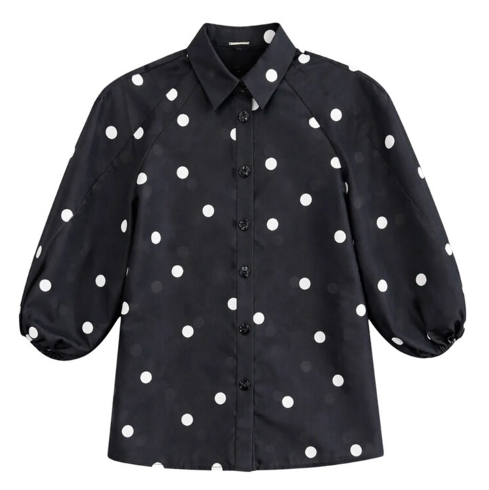 ALEXIS Top Cambridge Top, Black White Soho-Boutique