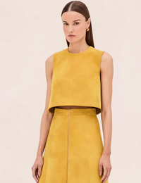ALEXIS Top Marni Top, Citrine Suede Soho-Boutique
