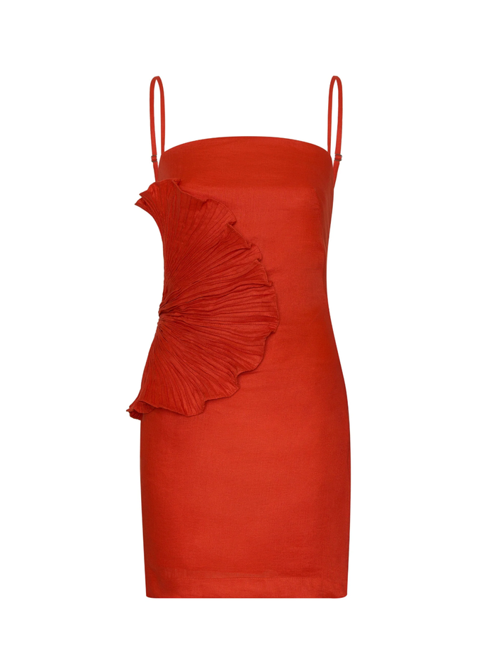 ANDRES OTALORA Dress Respiro Lento, Coral Soho-Boutique